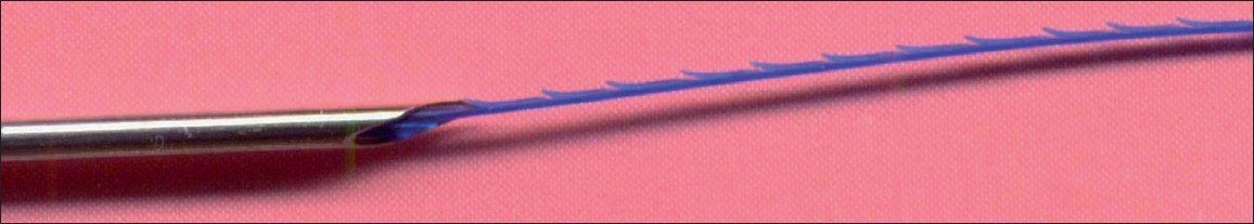 Aptos Thread enlarged - needle - conductor with the thread