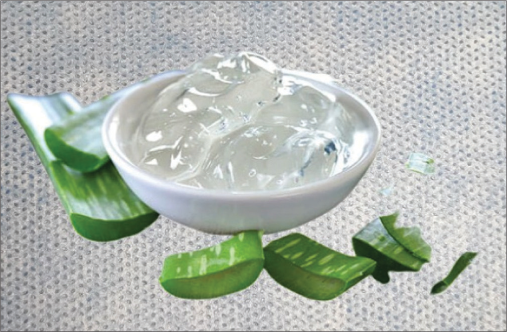 Pure aloe gel extract used.